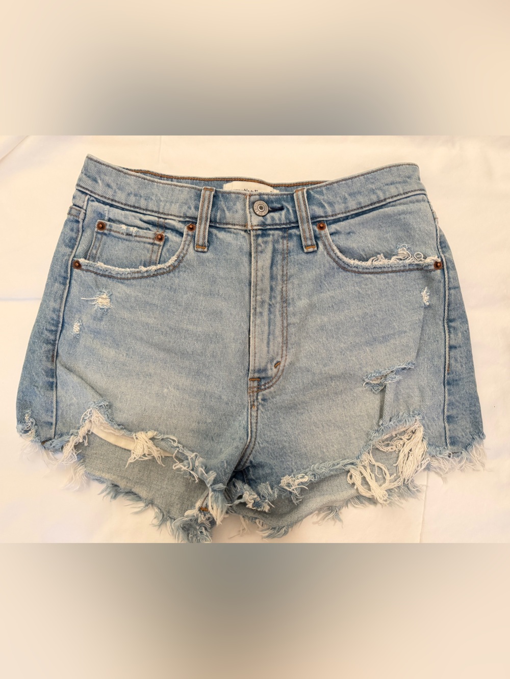 Abercrombie High Rise Mom Shorts Denim Shorts Size 27 or 4